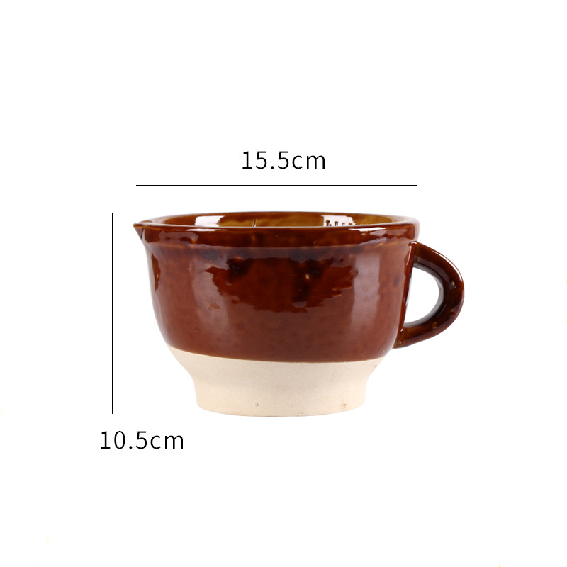 Mojar manual pentru usturoi din ceramică de lut, multifuncțional pentru usturoi, plante aromatice, ardei iute și ceai