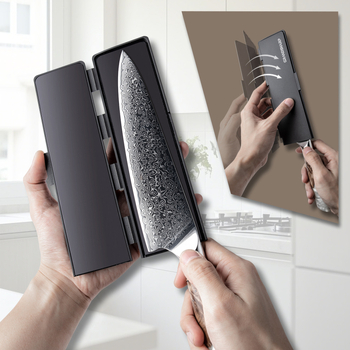 Suport magnetic pentru cuțite, clips ABS universal pentru cuțite de bucătărie, depozitare în mai multe dimensiuni cu capac de protecție