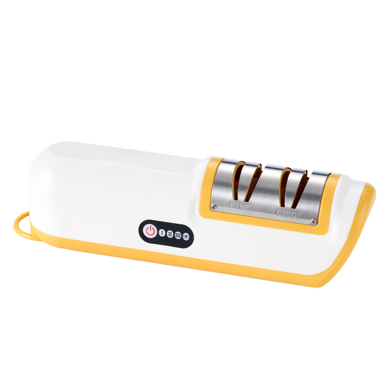 Ascuțitor electric de cuțite, fără fir, multifuncțional, compact, cu piatră de ascuțit automată pentru cuțite de bucătărie