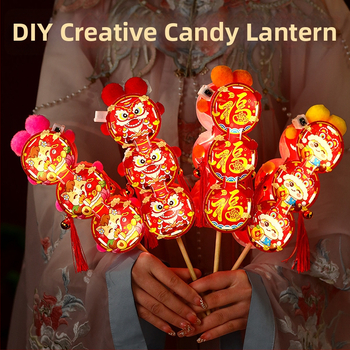 Kit DIY lanternă din PVC cu design animat pentru copii – lanternă de mână iluminată pentru Anul Calului