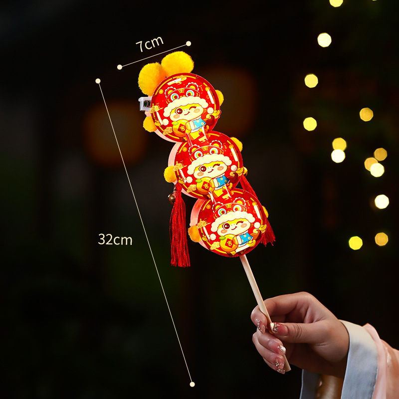 Kit DIY lanternă din PVC cu design animat pentru copii – lanternă de mână iluminată pentru Anul Calului