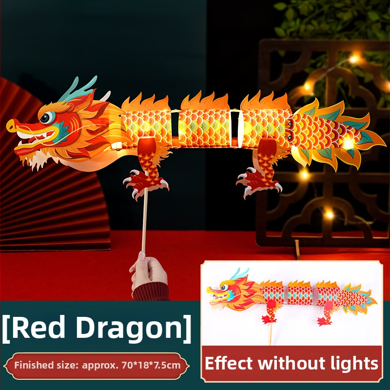 Kit DIY lanternă din PVC cu design animat pentru copii – lanternă de mână iluminată pentru Anul Calului