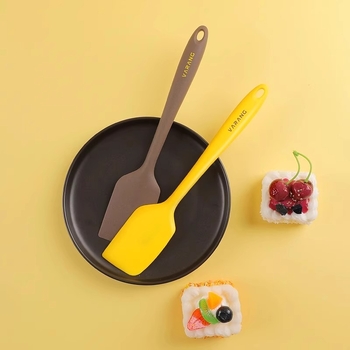 Spatulă din silicon rezistentă la temperaturi înalte, corp unic, pentru prăjituri și amestecare