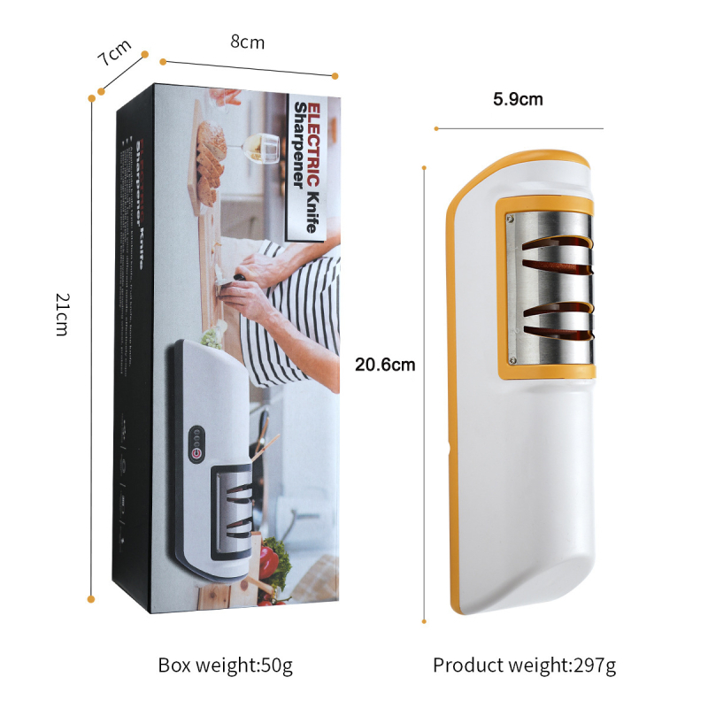 Ascuțitor electric de cuțite pentru uz casnic – unealtă de bucătărie multifuncțională pentru ascuțire rapidă, reîncărcabil