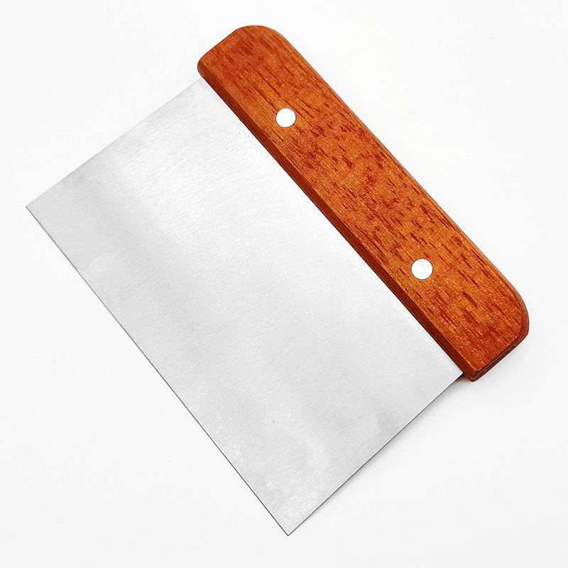 Unealtă din oțel inoxidabil cu scară pentru bucătărie: tăietor pentru aluat, tăietor pentru tăiței de orez, spatulă pentru cremă de tort, ustensilă de coacere