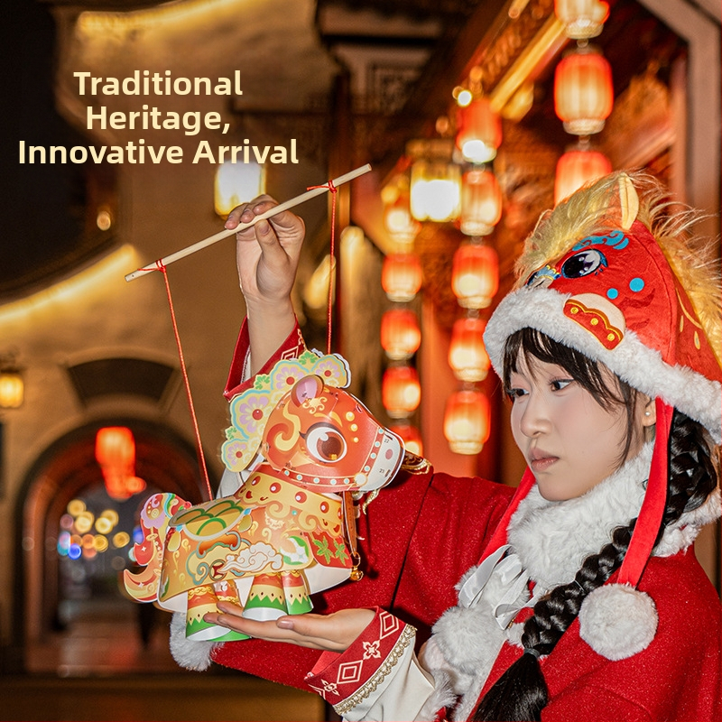 Kit DIY pentru confecționarea unui felinar la Festivalul Lanterelor - Anul Calului 2026 – felinar portabil iluminat pentru copii