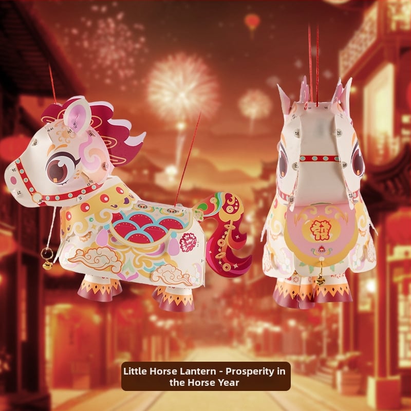 Kit DIY pentru confecționarea unui felinar la Festivalul Lanterelor - Anul Calului 2026 – felinar portabil iluminat pentru copii