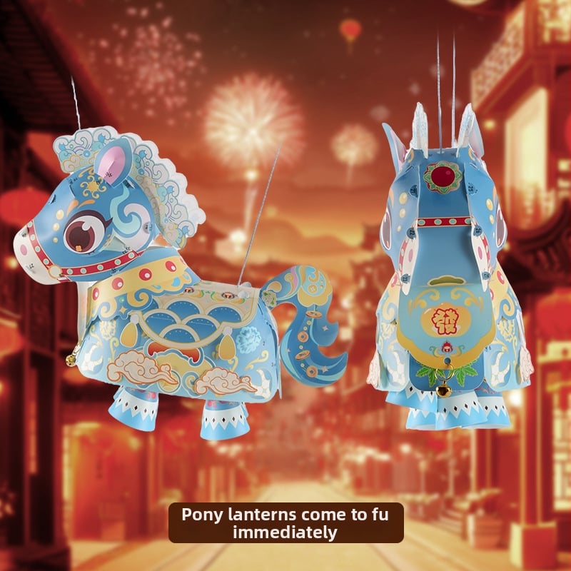 Kit DIY pentru confecționarea unui felinar la Festivalul Lanterelor - Anul Calului 2026 – felinar portabil iluminat pentru copii