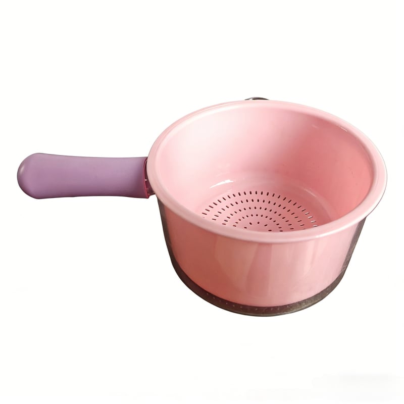 Coș de drenaj din plastic, cu două niveluri, pentru chiuveta bucătărie, separă resturile alimentare și filtrează apa.