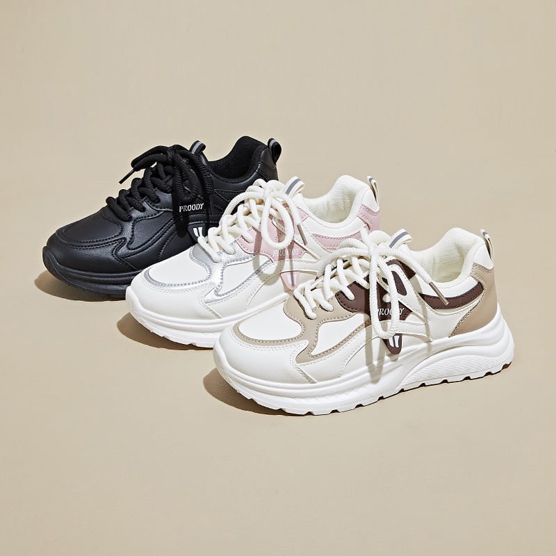 Ženske tenisice tip Dad Shoes, korejska verzija - debeli potplat, povećanje visine, visoki gornji dio, svakodnevni gradski stil, model G2503