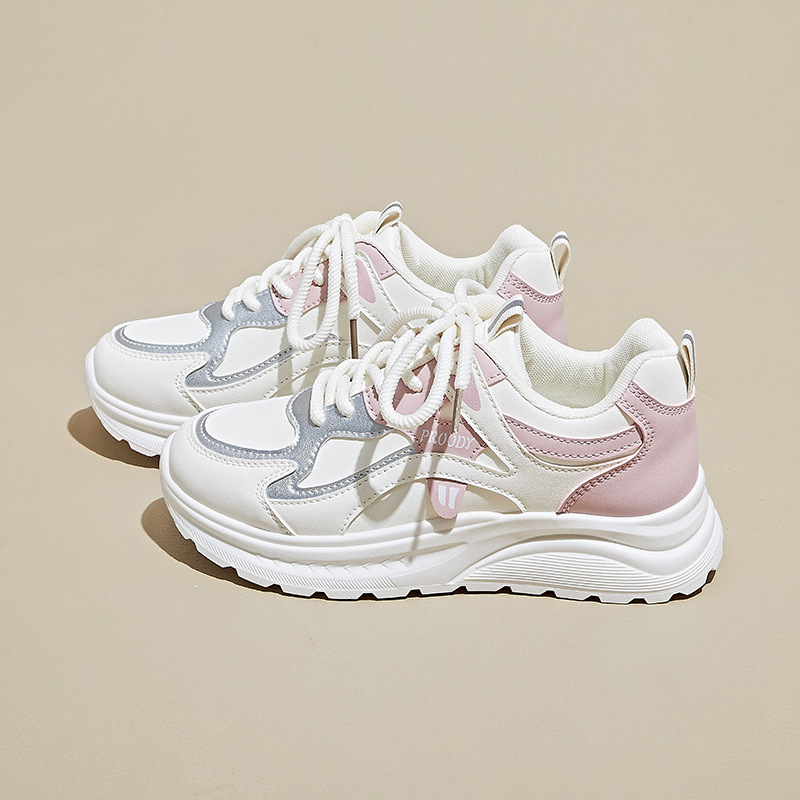 Ženske tenisice tip Dad Shoes, korejska verzija - debeli potplat, povećanje visine, visoki gornji dio, svakodnevni gradski stil, model G2503