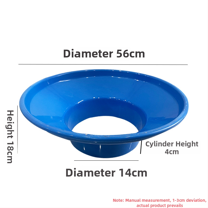 Pâlnie cu diametru mare și gură groasă, recipient de colectare din plastic cu filtru, pentru drenarea vinului la scară industrială