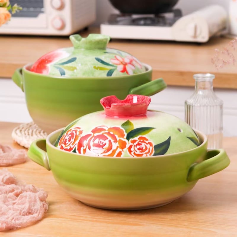Caserolă ceramică japoneză pentru aragaz, oală pentru orez și supă, rezistentă la temperaturi înalte, fără fisuri, capacitate 2,1–3 L sau 3,1–4 L