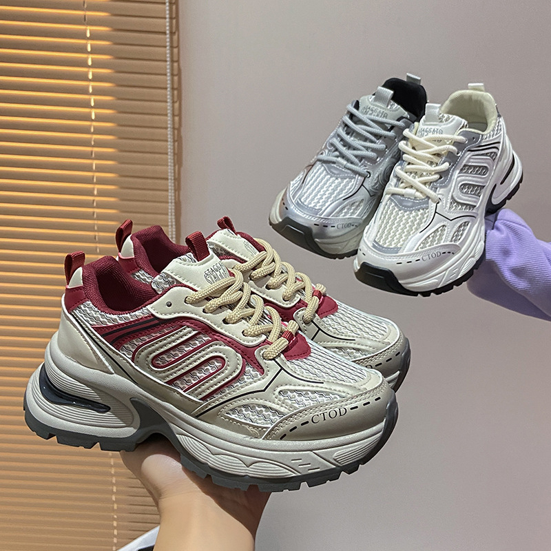 Ženske tenisice u korejskom stilu dad shoes, jesen 2024, sportske casual tenisice s debelom potplatom BS103