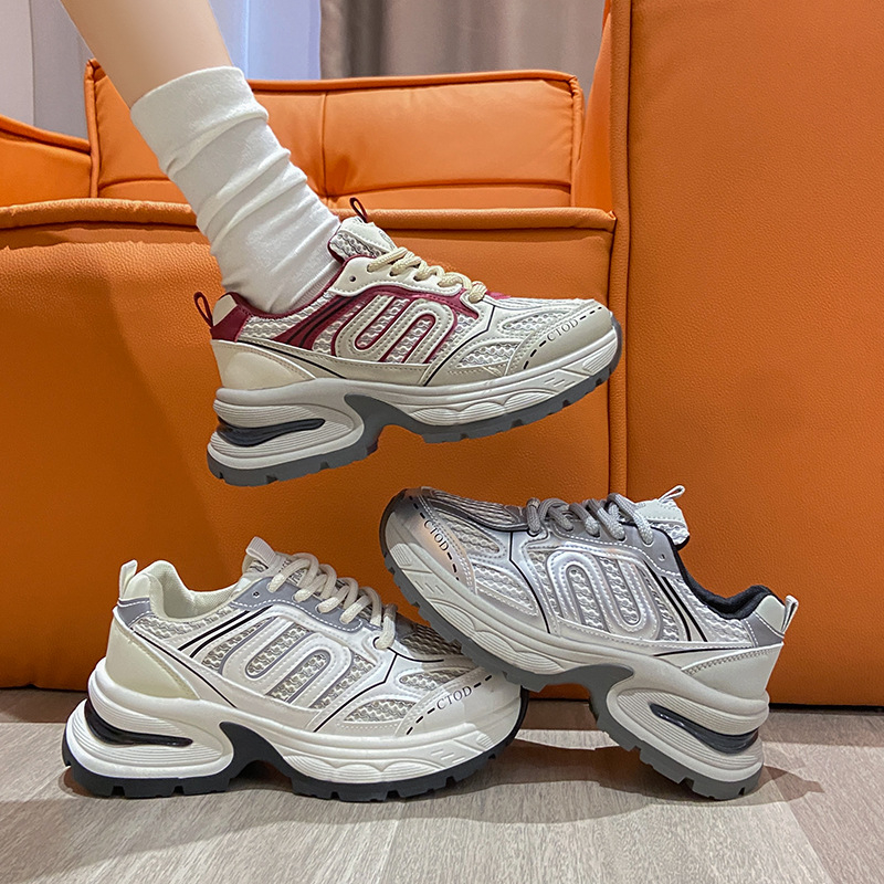 Ženske tenisice u korejskom stilu dad shoes, jesen 2024, sportske casual tenisice s debelom potplatom BS103