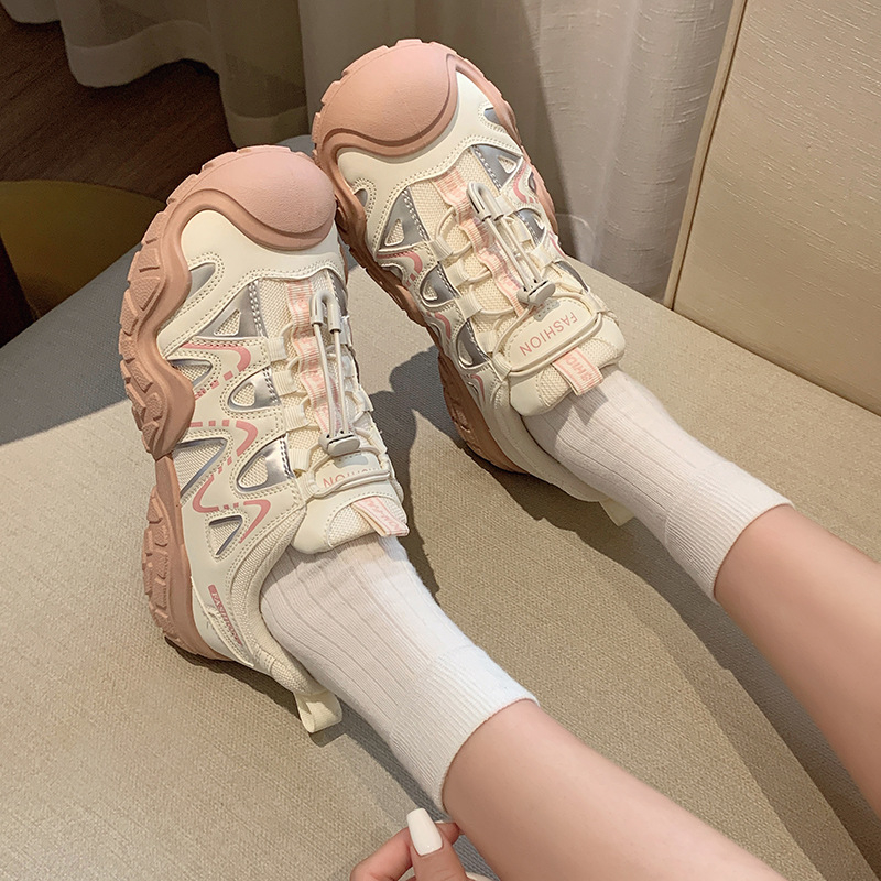 Ženske mrežaste planinske tenisice s debelim potplatom, udobne za svakodnevnu upotrebu, stil dad shoes