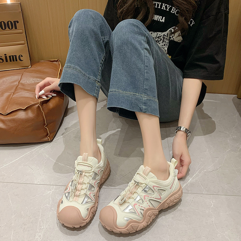 Ženske mrežaste planinske tenisice s debelim potplatom, udobne za svakodnevnu upotrebu, stil dad shoes