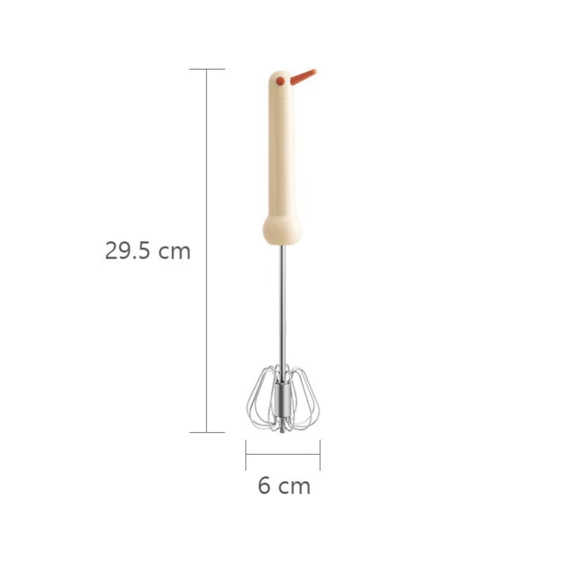 Tel semi-automat pentru ouă, din oțel inoxidabil, amestec manual pentru ouă și cremă, instrument de patiserie alimentar.