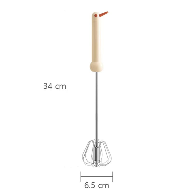 Tel semi-automat pentru ouă, din oțel inoxidabil, amestec manual pentru ouă și cremă, instrument de patiserie alimentar.