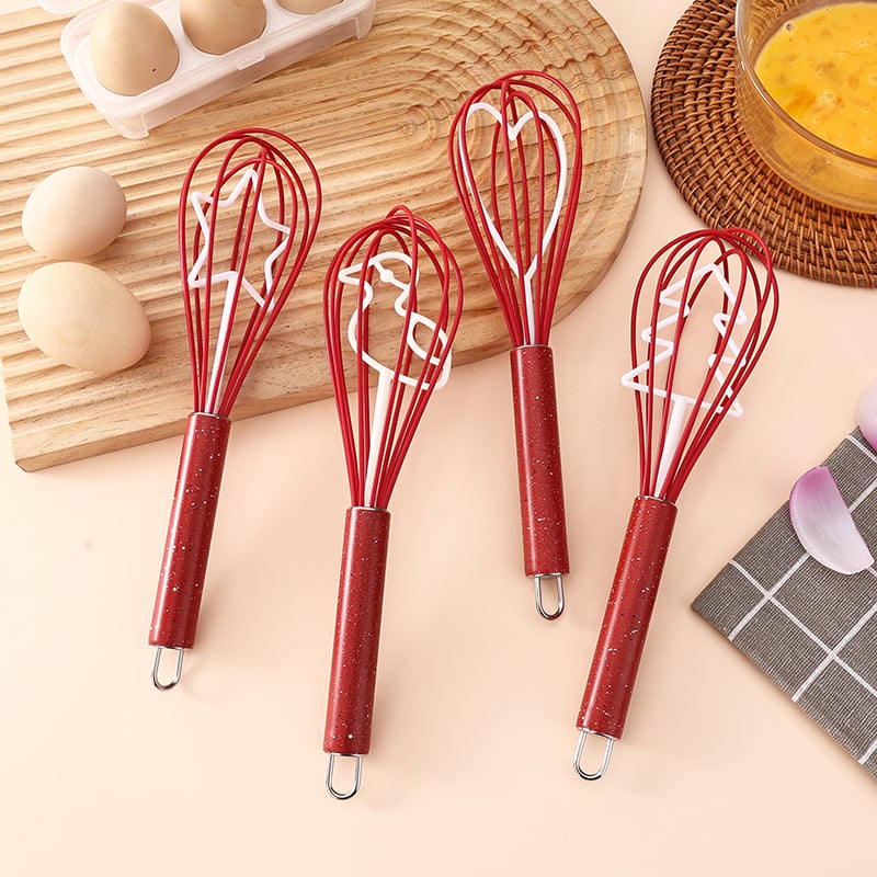 Set de unelte din silicon pentru coacere — spatulă multifuncțională, tel pentru ouă, pensulă pentru ulei