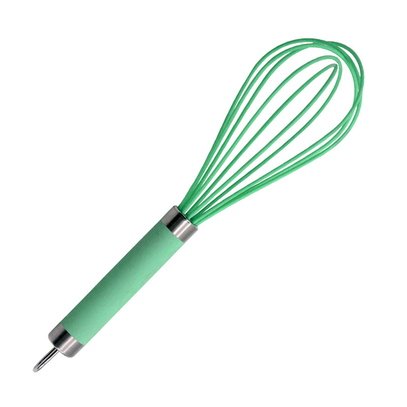 Beater manual pentru ouă, cu cap siliconat și mâner din cauciuc și plastic, ustensilă de bucătărie simplă, amestecător multifuncțional