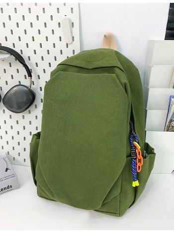 Unisex platneni ruksak u udobnom retro stilu s japanskim nadahnućem, za studente i putovanja, kapacitet 20–35 L