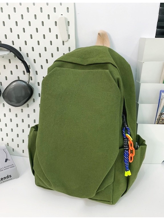 Unisex platneni ruksak u udobnom retro stilu s japanskim nadahnućem, za studente i putovanja, kapacitet 20–35 L