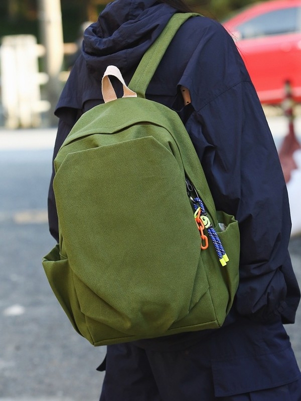 Unisex platneni ruksak u udobnom retro stilu s japanskim nadahnućem, za studente i putovanja, kapacitet 20–35 L