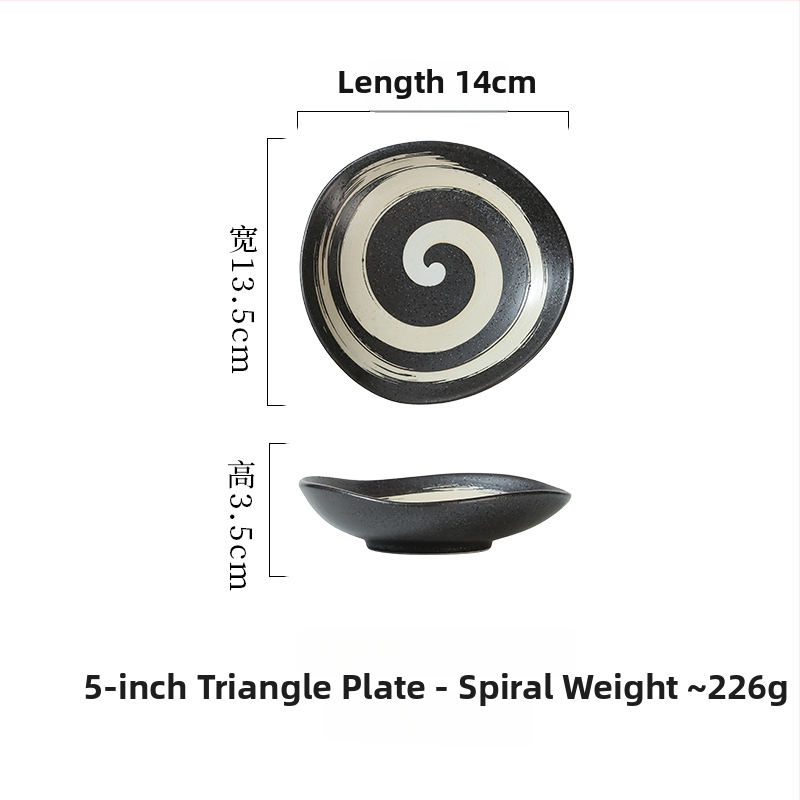 Japonského štýlu keramické riady, nepravidelne tvarované plytšie misky na sushi, sashimu, malé porcie a omáčky, priemer 14–14,9 cm