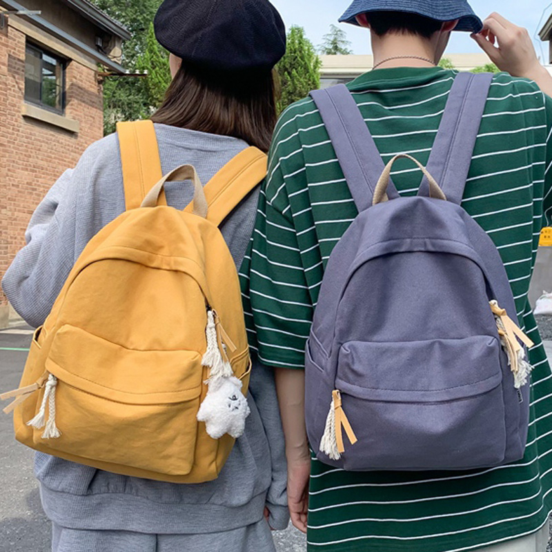 Platneni ruksak za svakodnevnu upotrebu, unisex, gradski minimalistički dizajn, kompatibilan s 14-inčnim prijenosnim računalom, lagan, kapacitet ispod 20 L