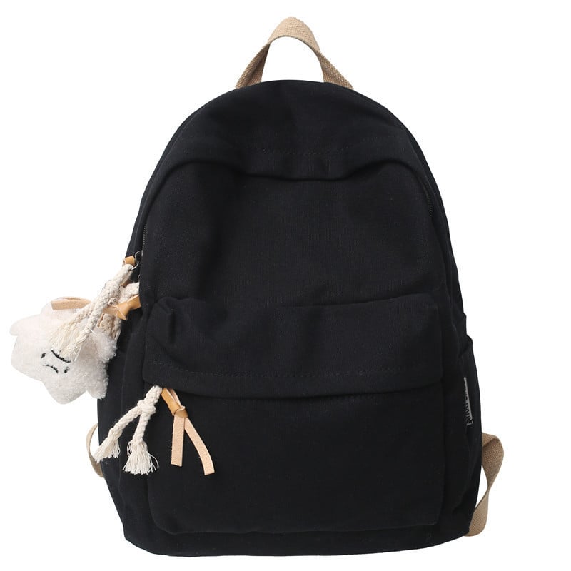 Platneni ruksak za svakodnevnu upotrebu, unisex, gradski minimalistički dizajn, kompatibilan s 14-inčnim prijenosnim računalom, lagan, kapacitet ispod 20 L