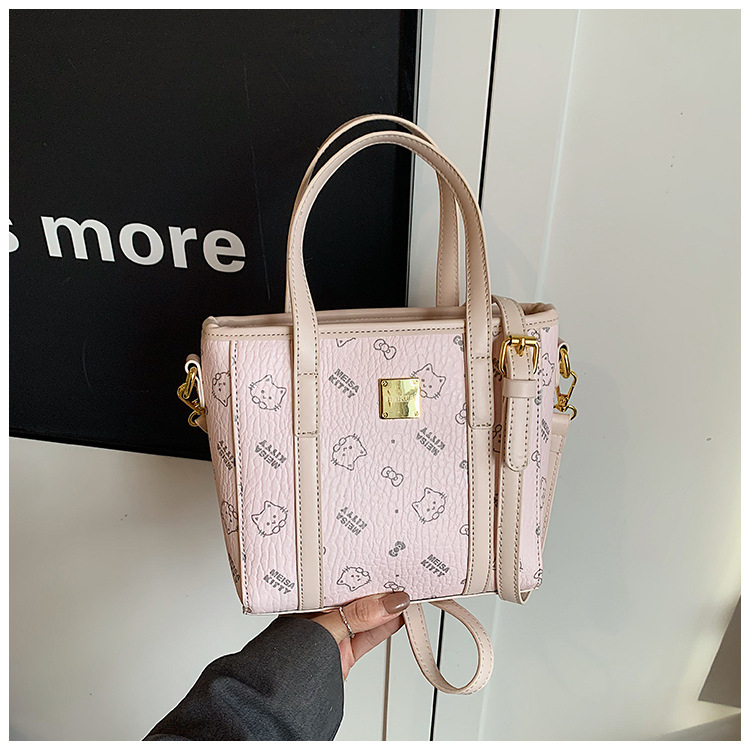 Ženska bucket torbica s printom, crossbody/rameni stil, 2025 novi model