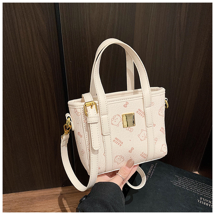 Ženska bucket torbica s printom, crossbody/rameni stil, 2025 novi model