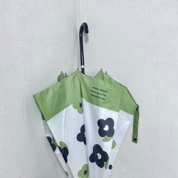 Kišobran od karbonskih vlakana, ultra lagan, s dugom drškom, cvjetni uzorak, otisak logotipa, promotivni dar