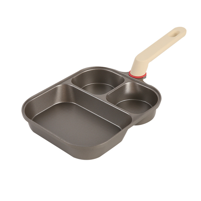 Tigaie premium 3 în 1 din titan ceramic, antiaderentă pentru friptură, ouă și burger