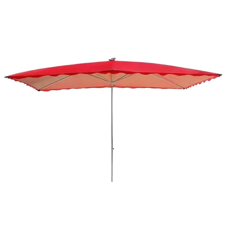Nagy kültéri összecsukható piac-umbrella, vastag árnyékoló a nap és eső ellen, ideális udvarra, kertre és kereskedelmi használatra