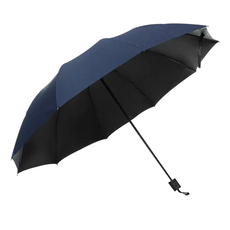 Ručni suncobran s 10 rebara, jače i veće veličine, sklopivi, mogućnost tiskanja loga, UPF 40+