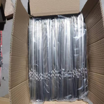 Set de 50 bețe din oțel inoxidabil plate pentru frigărui de miel, reutilizabile