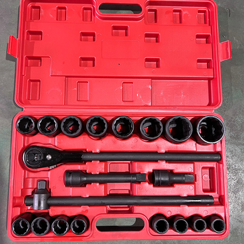 Set de 21 piese, cu impact pneumatic de 3/4 inch, cu prize hexagonale, pentru reparații auto