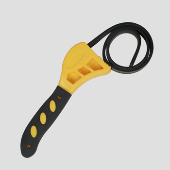 Cheie cu curea multifuncțională de 6-8 inch, cu deschizător reglabil pentru sticle și cheie pentru filtru din cauciuc pentru reparații auto