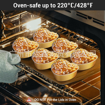 Formă de tort inimă pentru cuptor, ustensile de patiserie pentru uz casnic, forme din folie de aluminiu pentru budincă și prăjituri în air fryer