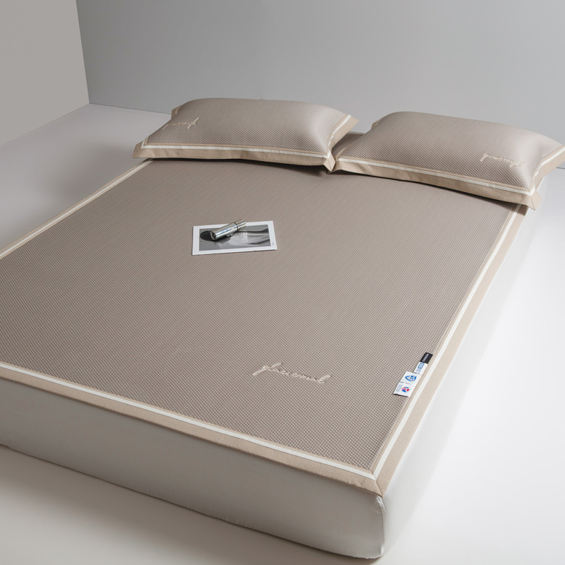 Clasa A, 100% polietilenă, set de trei piese pentru saltea răcire, suprafață ice silk, lavabil în mașină, senzație de răcire, covoraș de climatizare, pentru pat de 2 m