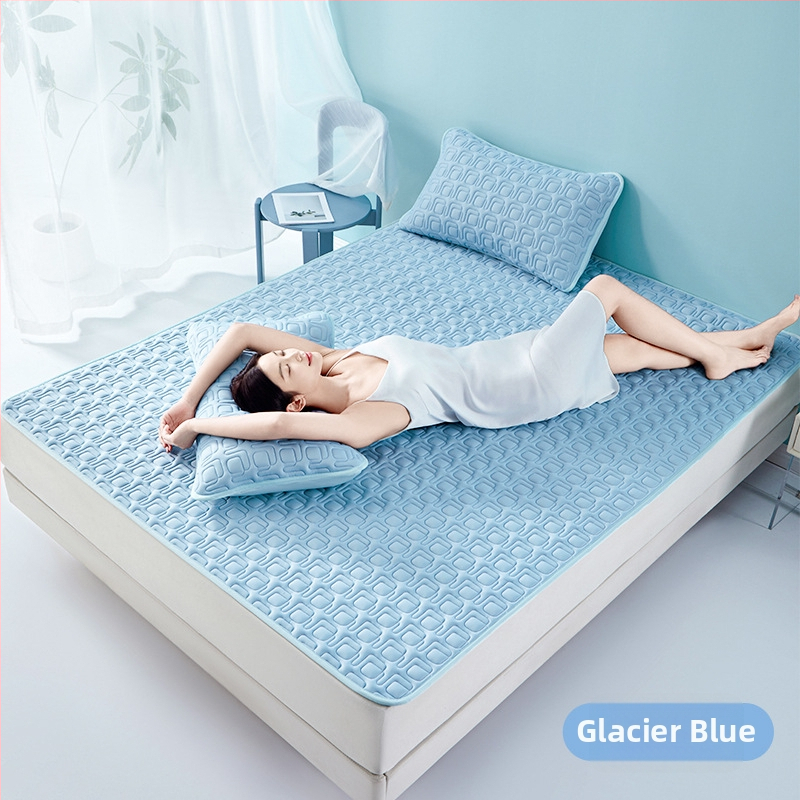 Set de trei piese din latex natural cu Ice Silk, Clasa A, covoraș răcitor pentru uz casnic