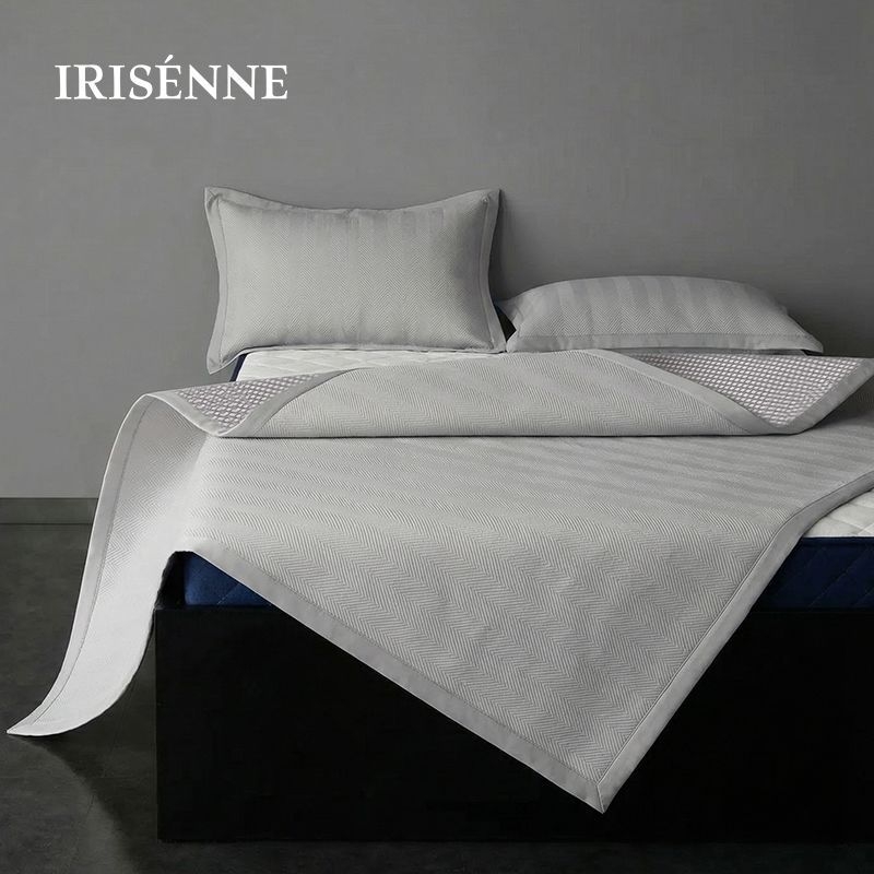 Iris Pie Pad de saltea din mătase de gheață, răcoros pentru vară, sigur pentru bebeluși, Clasa A, moale și respirabil, pentru pat de 2,0 m, Vară 2026