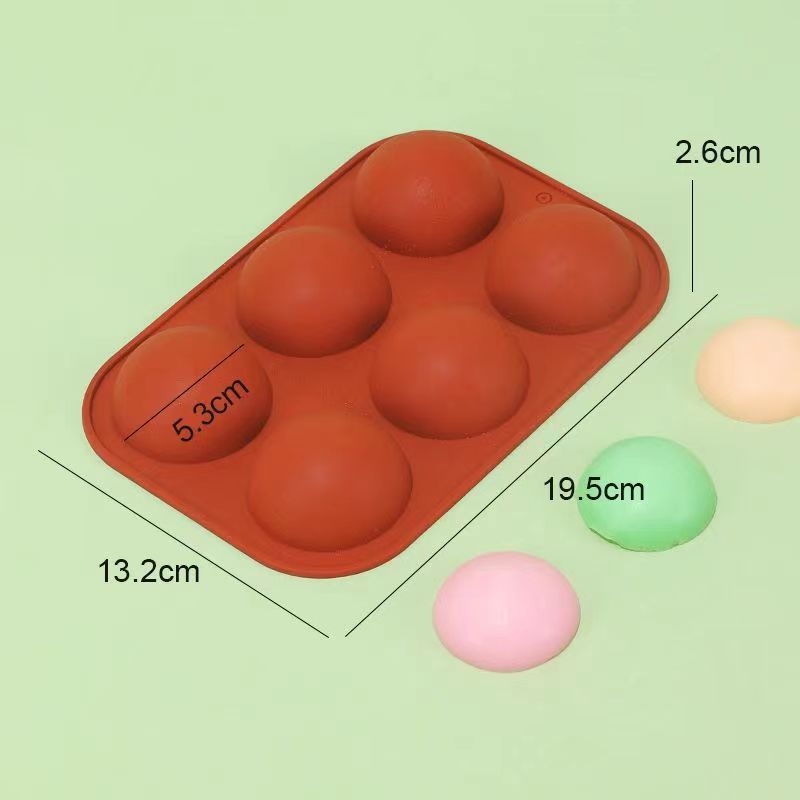 Formă din silicon pentru ciocolată și mousse – mare formă semisferică pentru mousse torturi, ustensil bucătărie pentru cofetărie DIY, cu găuri: 6 mari, 6 mici, 8, 15, 24