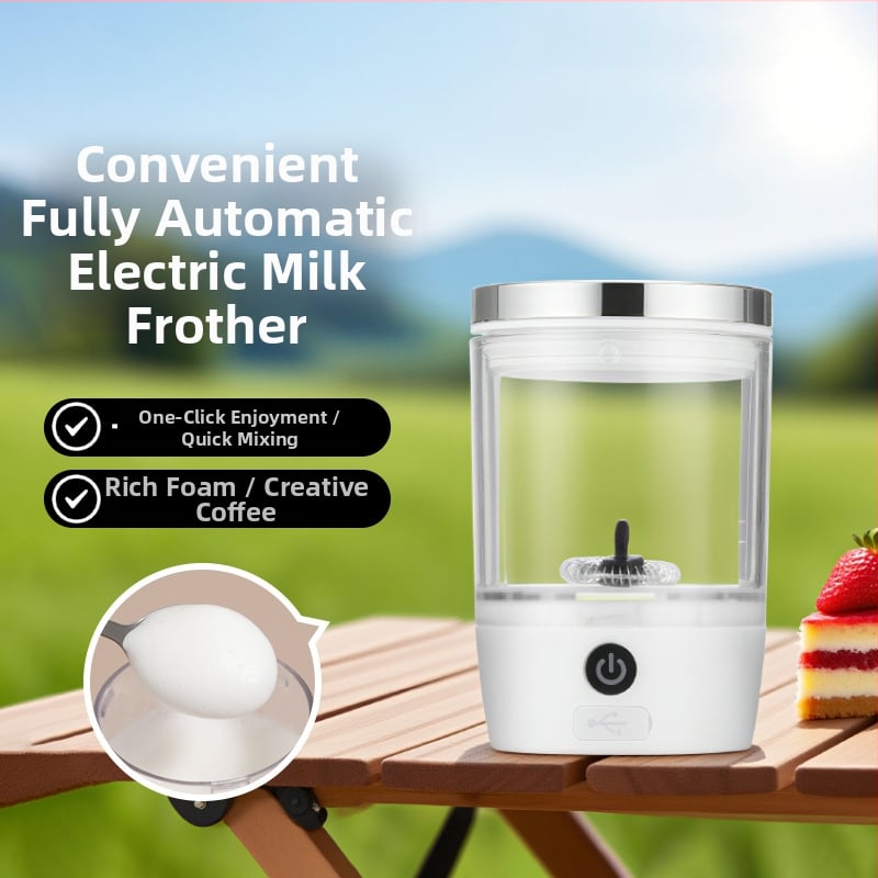 Mini prenosný automatický naparovač mlieka pre latte art, vhodný na outdoor cestovanie a domáce použitie