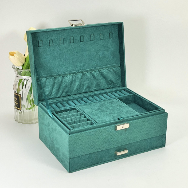 Organizator nakita za stol, velik kapacitet, višeslojni, vintage minimalistički dizajn, za prstenje, naušnice i ogrlice