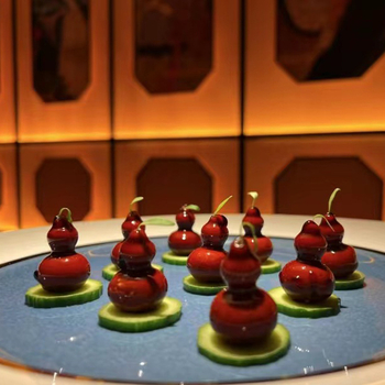 YiGao 6 cavități din silicon, formă de dovleac, pentru ciocolată, foie gras și mousse – gastronomie moleculară