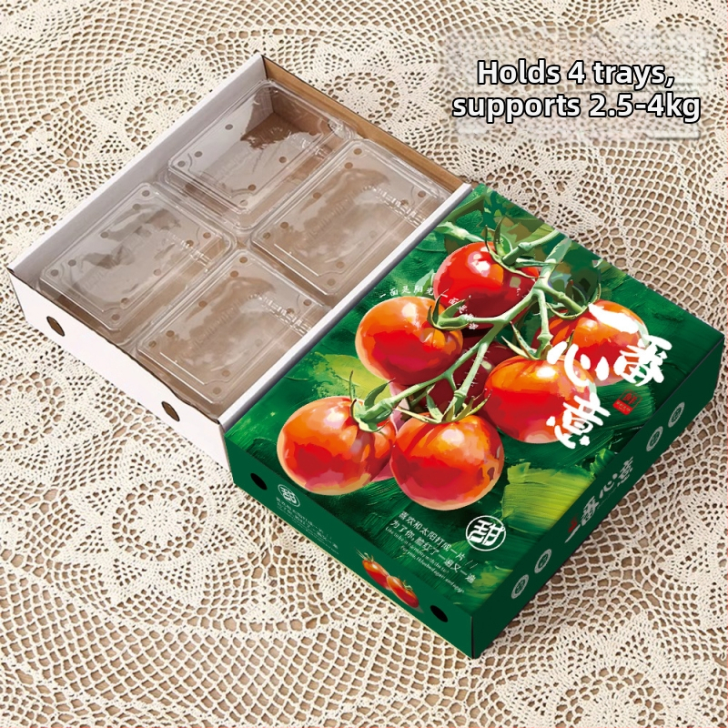 Provence štýl darčeková krabička na čerešňové paradajky, 2.5 kg, papierová krabica