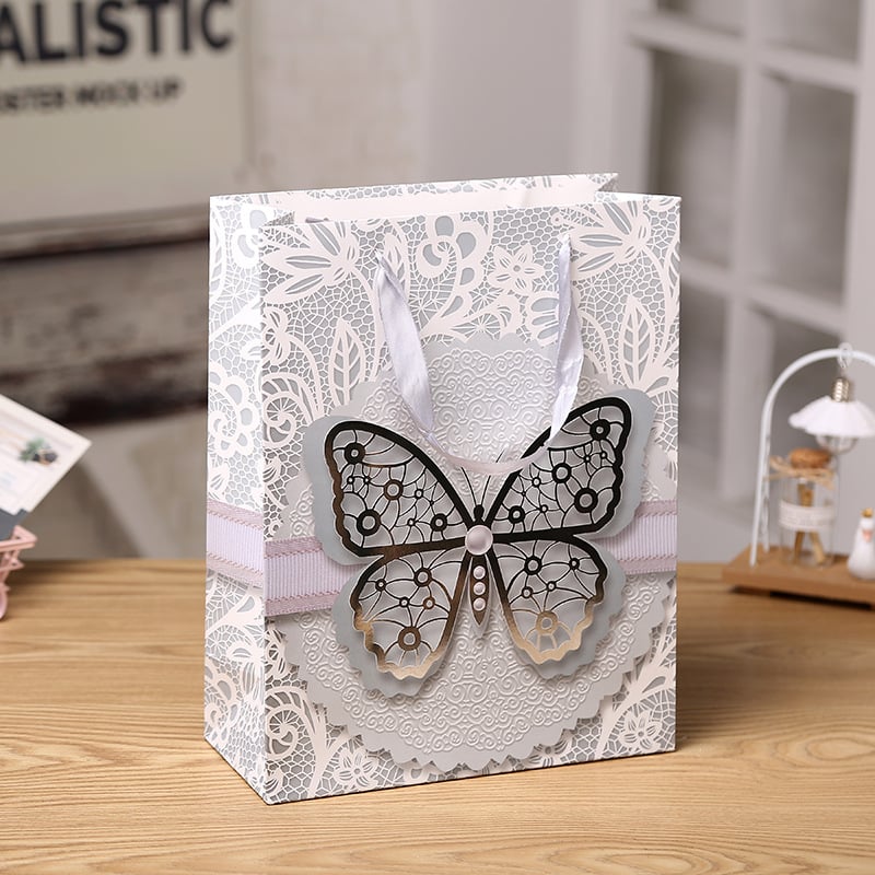 Τσαντα Tote με πεταλούδες – κομψή και δημιουργική συσκευασία δώρων για ρούχα, Ημέρα της Μητέρας και Φεστιβάλ Qi Xi